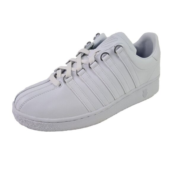 K-Swiss Classics VN 03343101 Men Shoes Sneakers Leather Athletic White - Picture 2 of 12